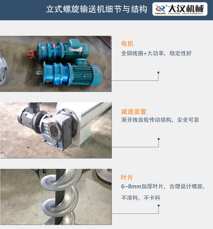 立式螺旋輸送機細(xì)節(jié)