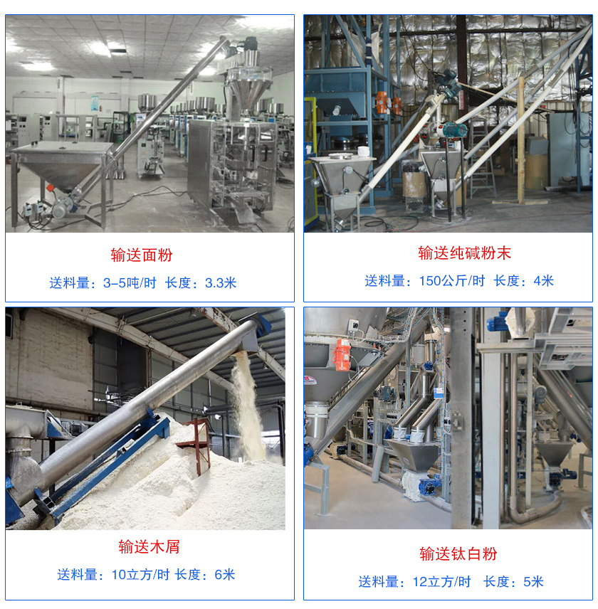 不銹鋼螺旋輸送機(jī)客戶案例