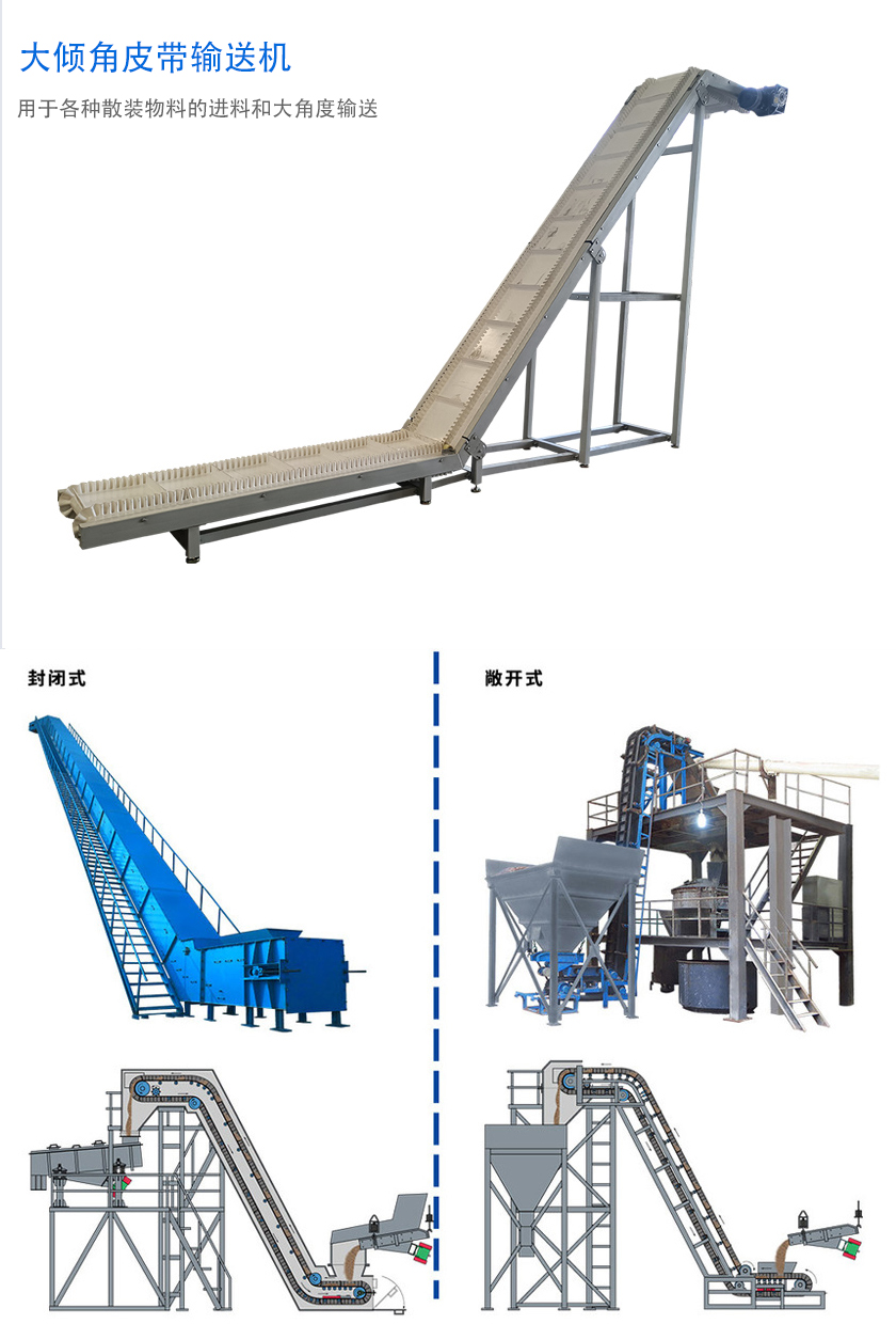 在環(huán)境溫度為-19℃ ~+40℃范圍內(nèi)，輸送堆積比重為0.5-2.5t/m3的各種散狀物料